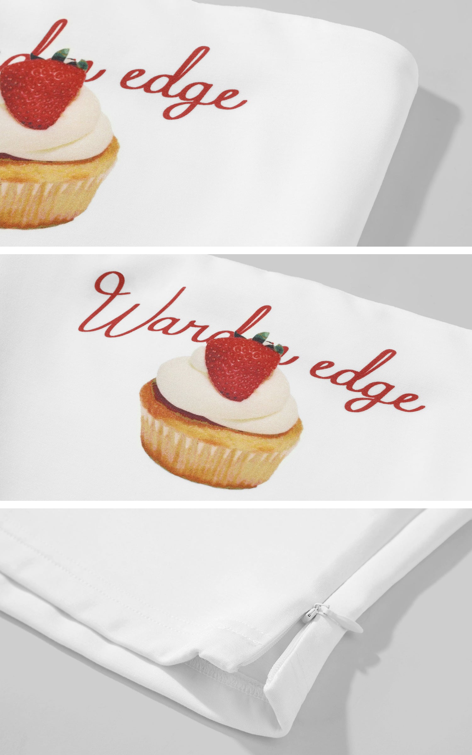 WARDEN EDGE Strawberry Cupcake Graphic Tube Top - PINKPARKS