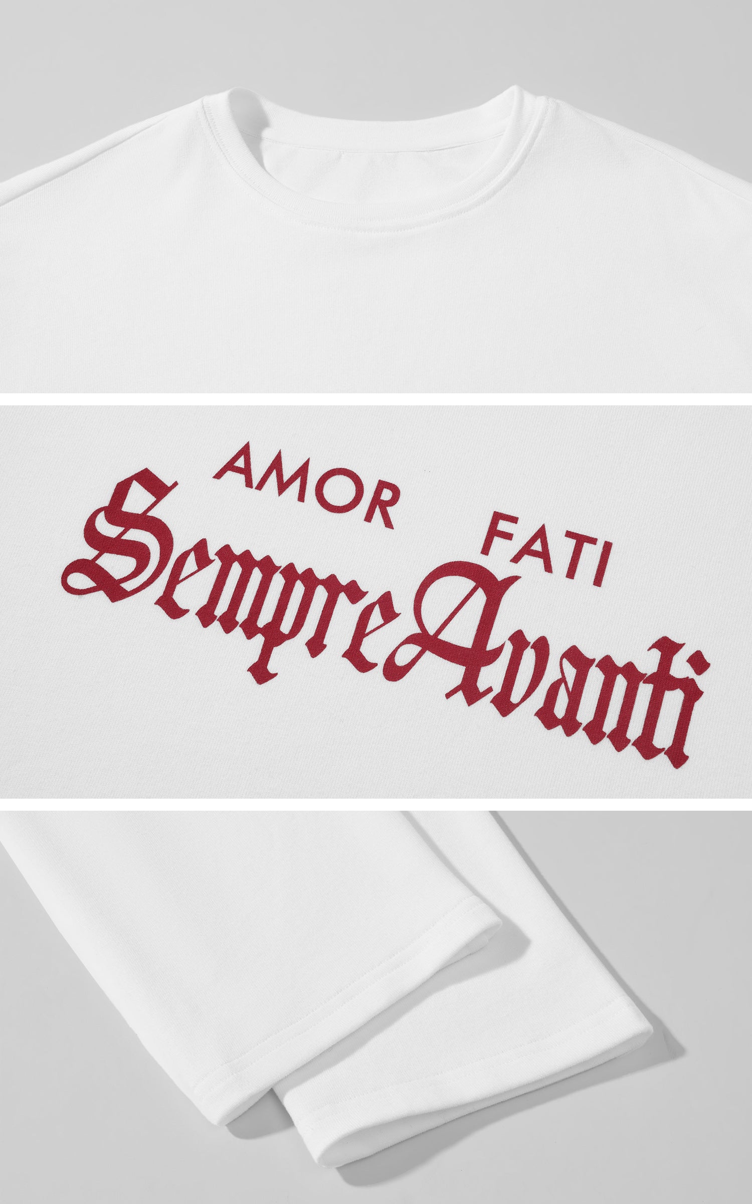 WARDEN EDGE 고딕 로고 롱슬리브 티