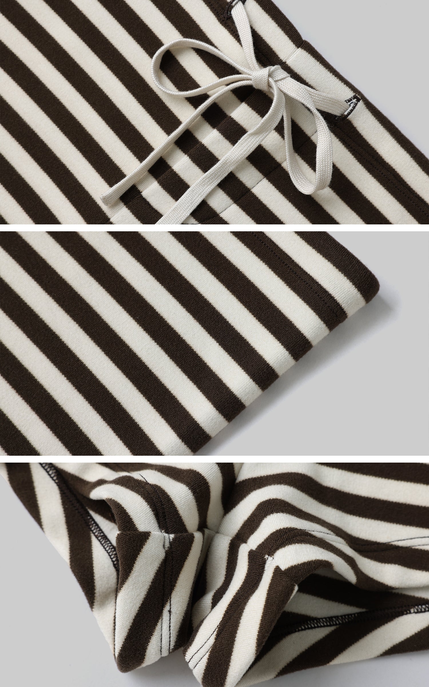 0122Stepll Striped Bodycon Shorts