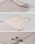 Hydrae Soft Sheer Knit Camisole & Low-Rise Floor-Length Column Skirt Two-Piece Set