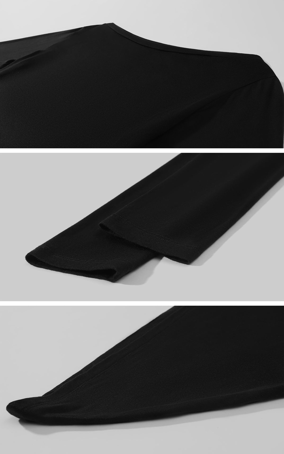 0122stepll Asymmetric Draped Off-Shoulder Long Sleeve Top