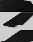 0122stepll Asymmetric Draped Off-Shoulder Long Sleeve Top
