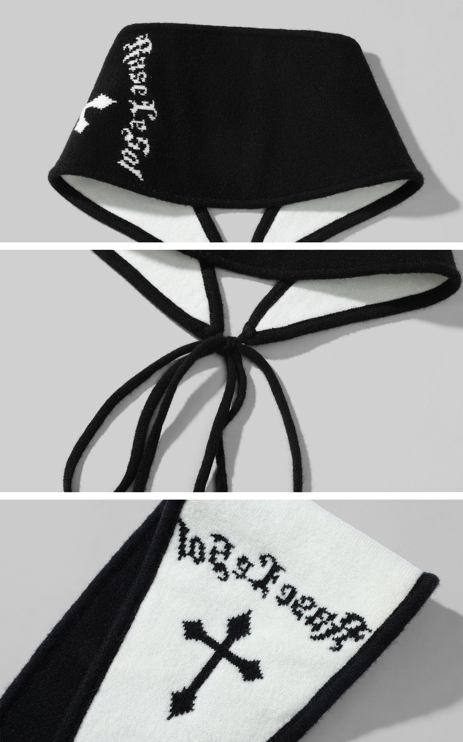 Rase le sol Knitted Shorts with Matching Headscarf
