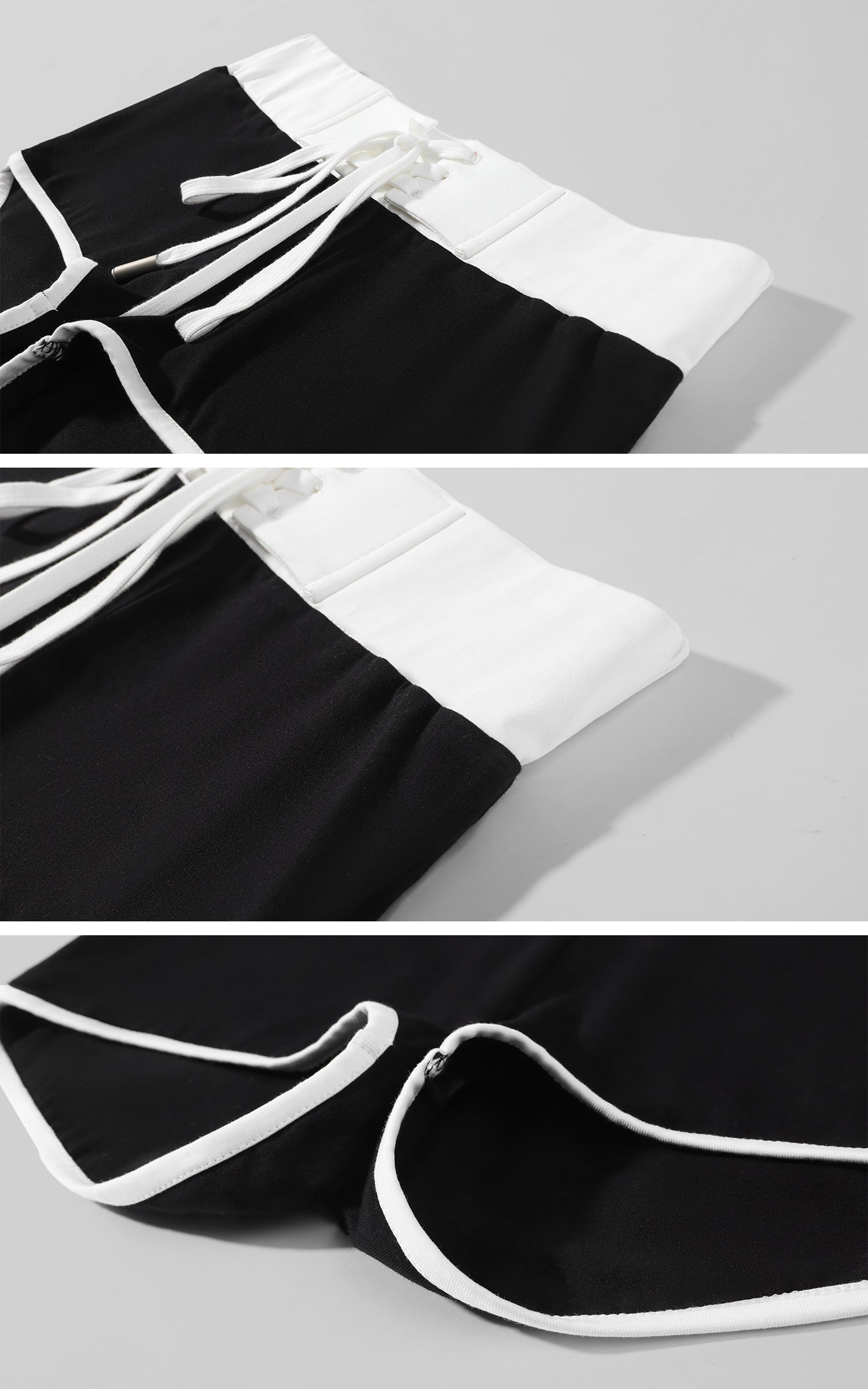 WARDEN EDGE Contrast Lace-Up Micro Shorts