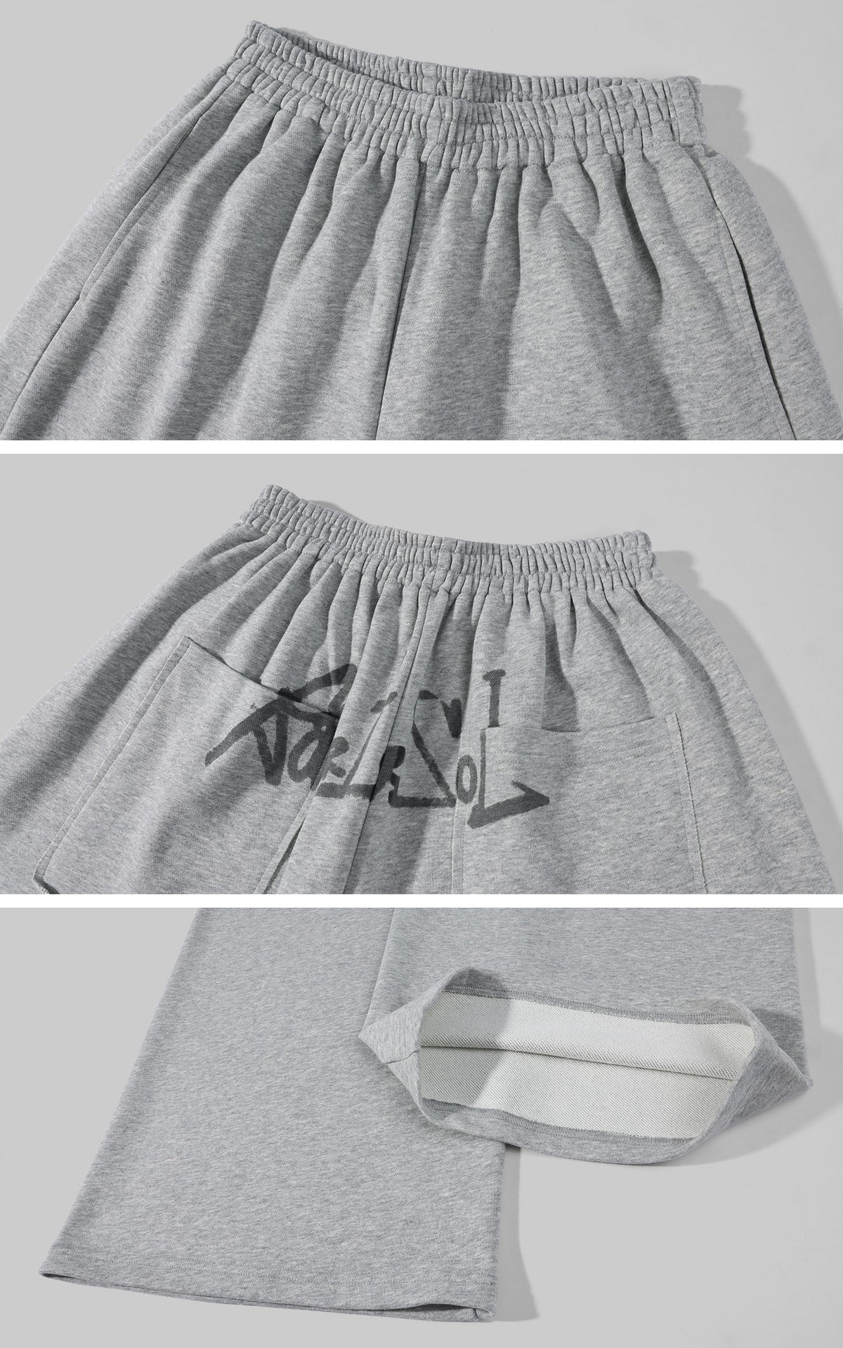 Rase le sol Pantalon de survêtement large à imprimé graffiti