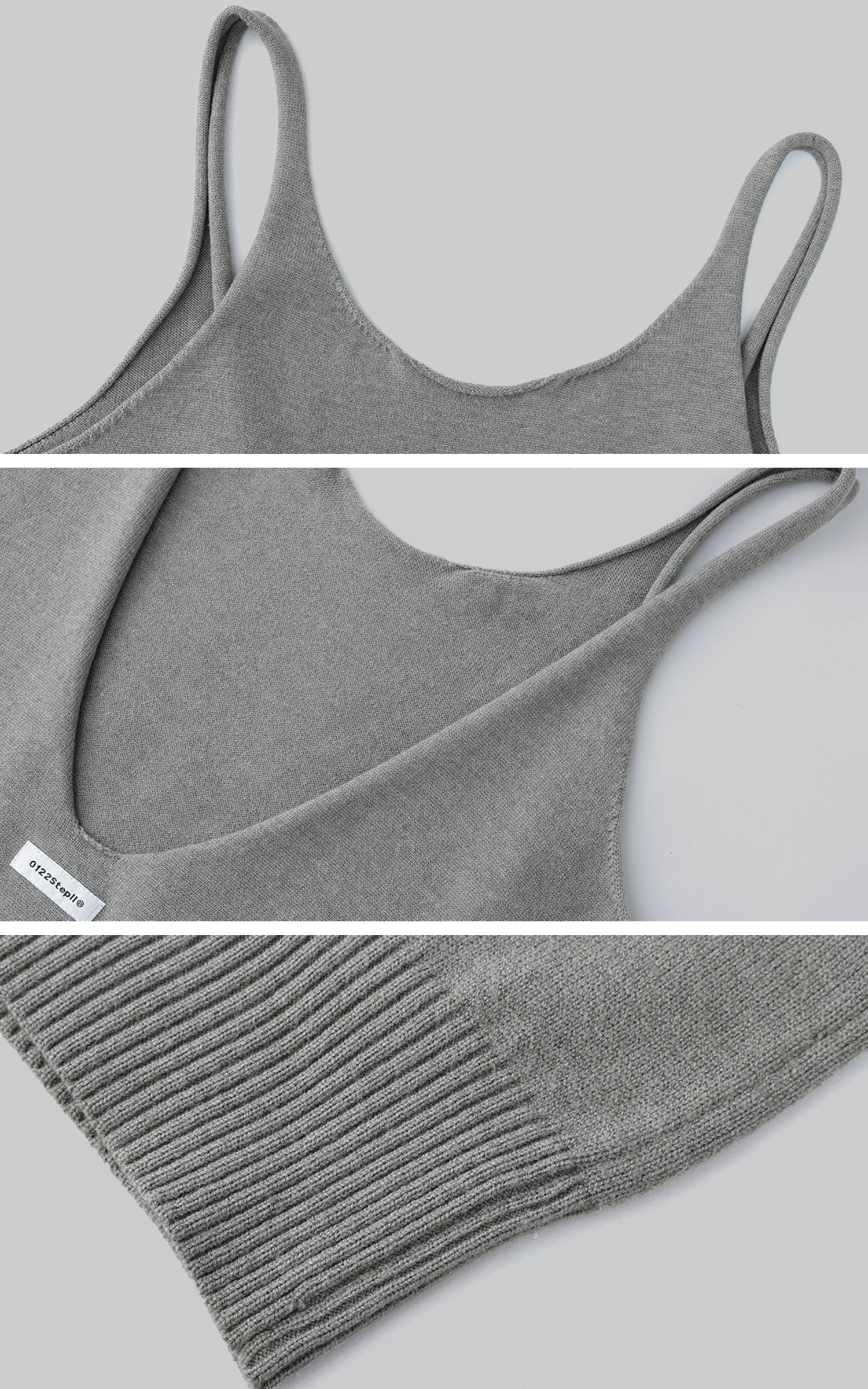 0122stepll 딥 U-백 니트 베스트