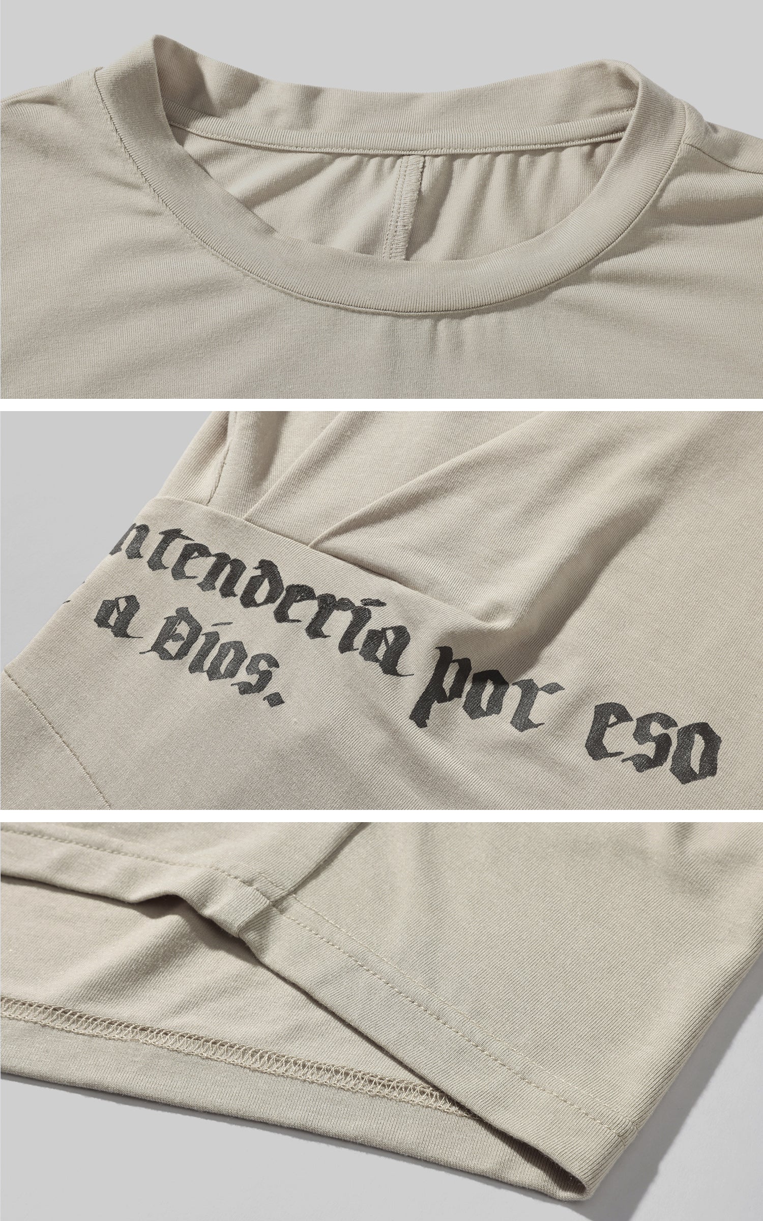 Rase le sol Ruched Waist Gothic Text Fitted T-Shirt - PINKPARKS