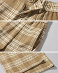 ROVENTE Checked Wide-Leg Pants