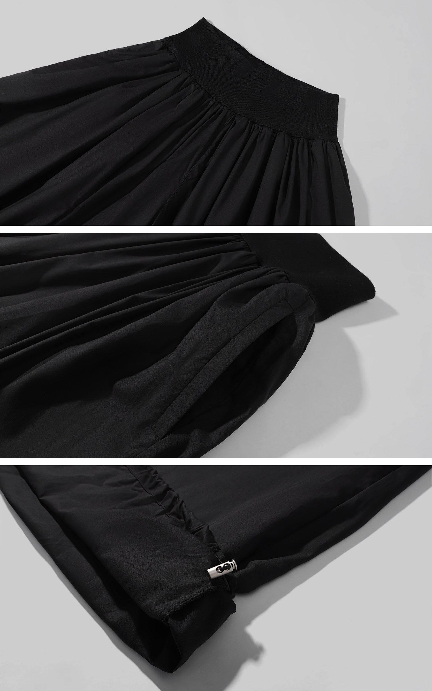 ROVENTE Volume Gathered Wide-Leg Pants