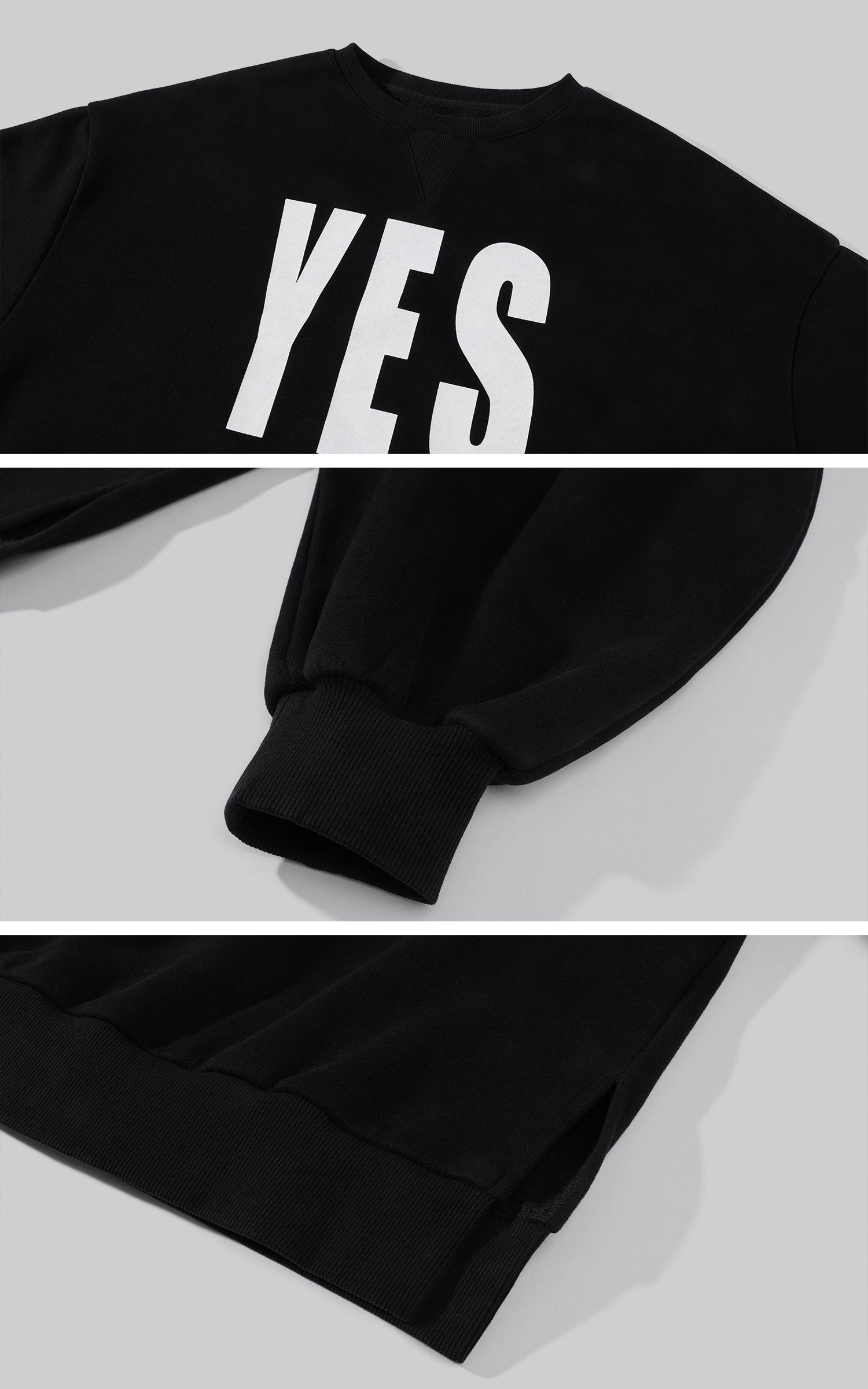 WARDEN EDGE Oversized Statement Graphic Drop-Shoulder Sweatshirt
