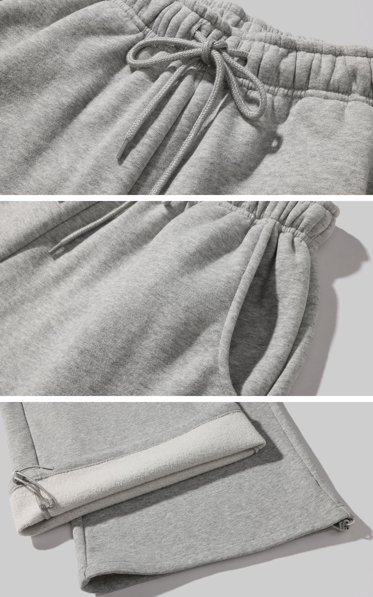 WARDEN EDGE Fleece Wide Leg Sweatpants Oversized Street Style Joggers