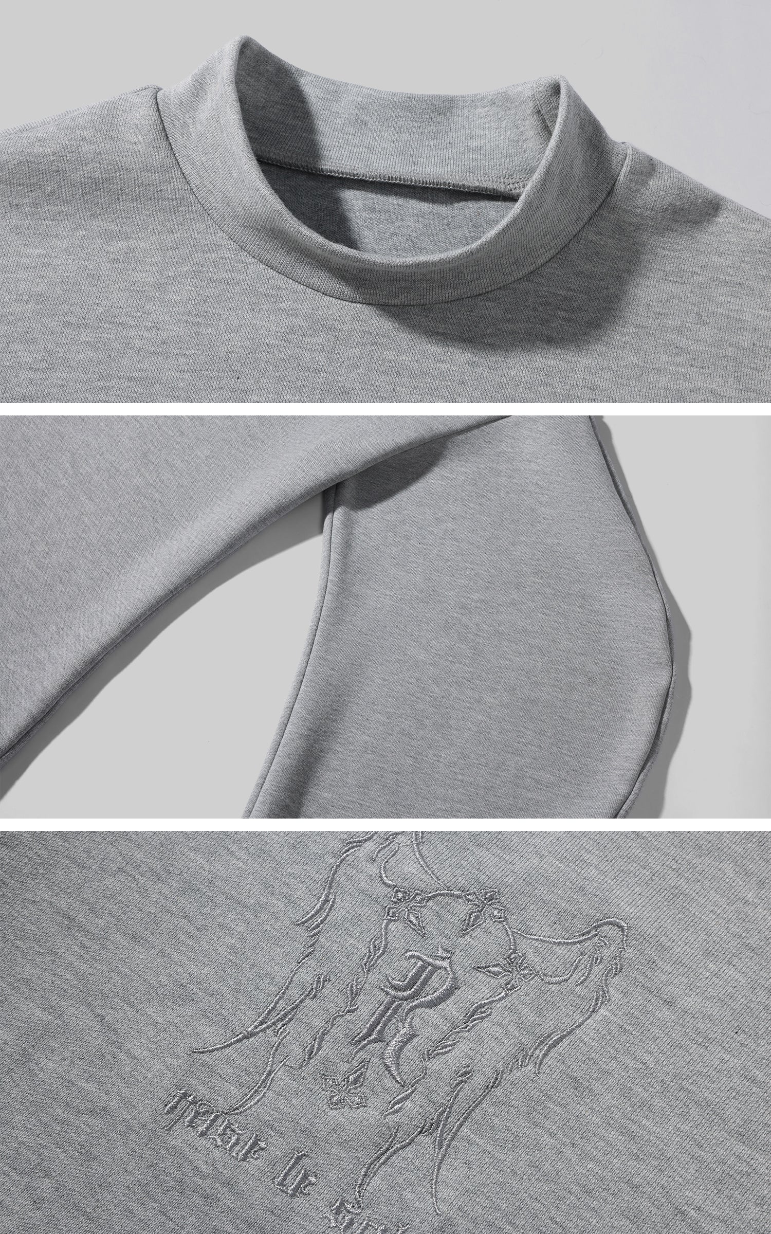 Rase le sol カーブシームスウェットシャツとワイドレッグラウンジパンツセット