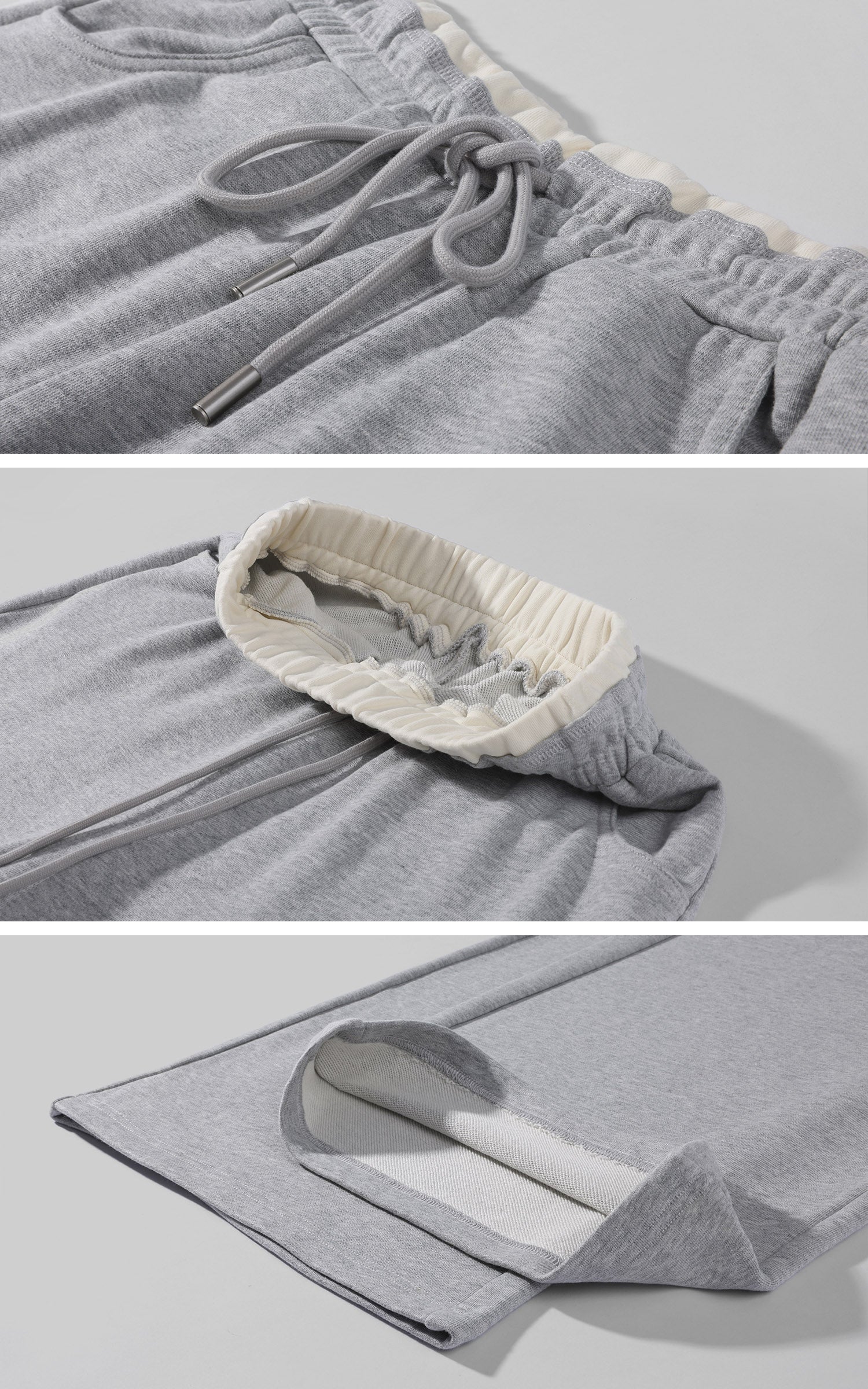 WARDEN EDGE Layered Waist Oversized Wide-Leg Sweatpants
