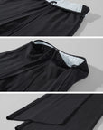 Hydrae Contrast Foldover Waist Drawstring Low Rise Wide Leg Pants
