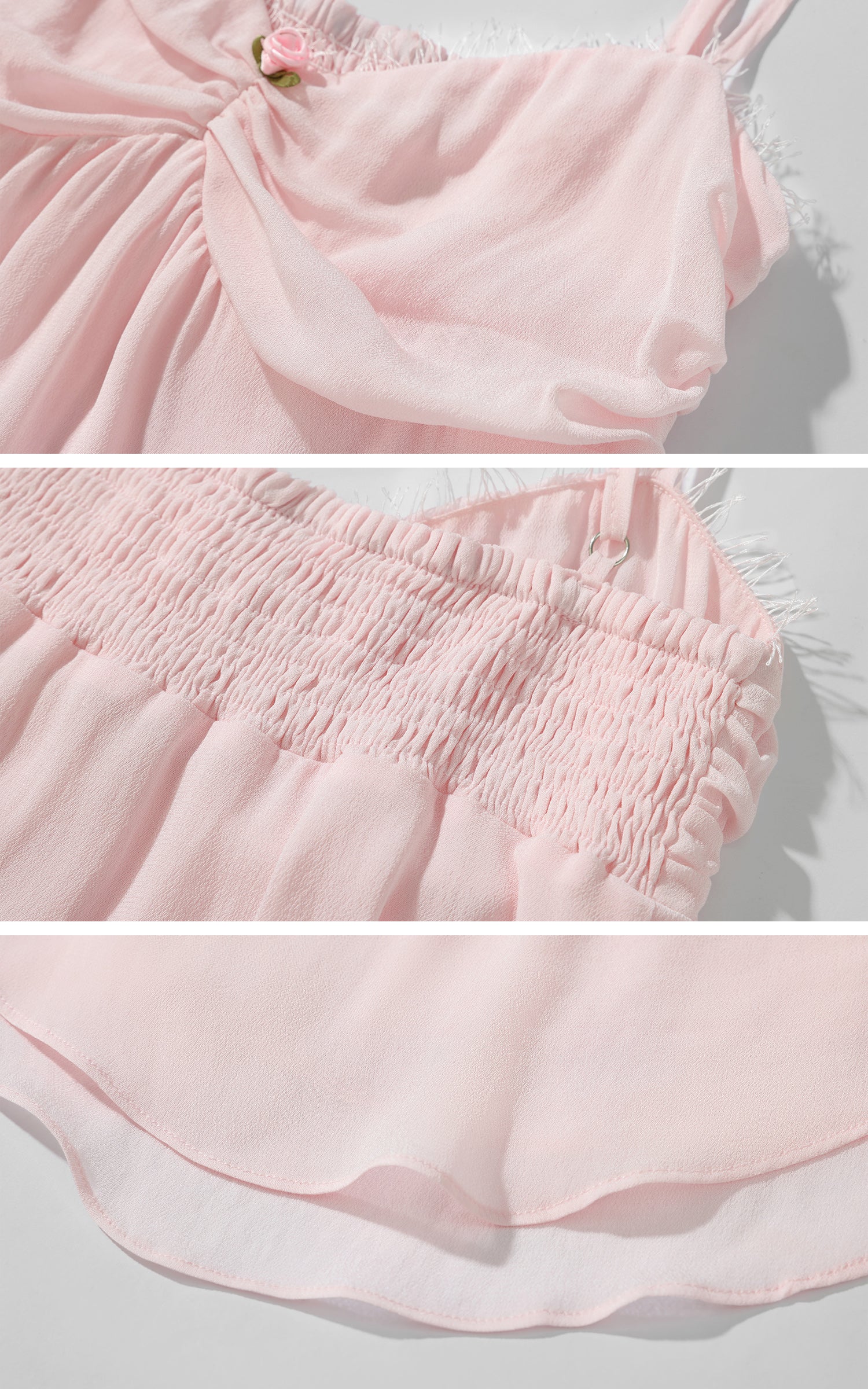 DreamyNerd Rosebud Chiffon Camisole - PINKPARKS