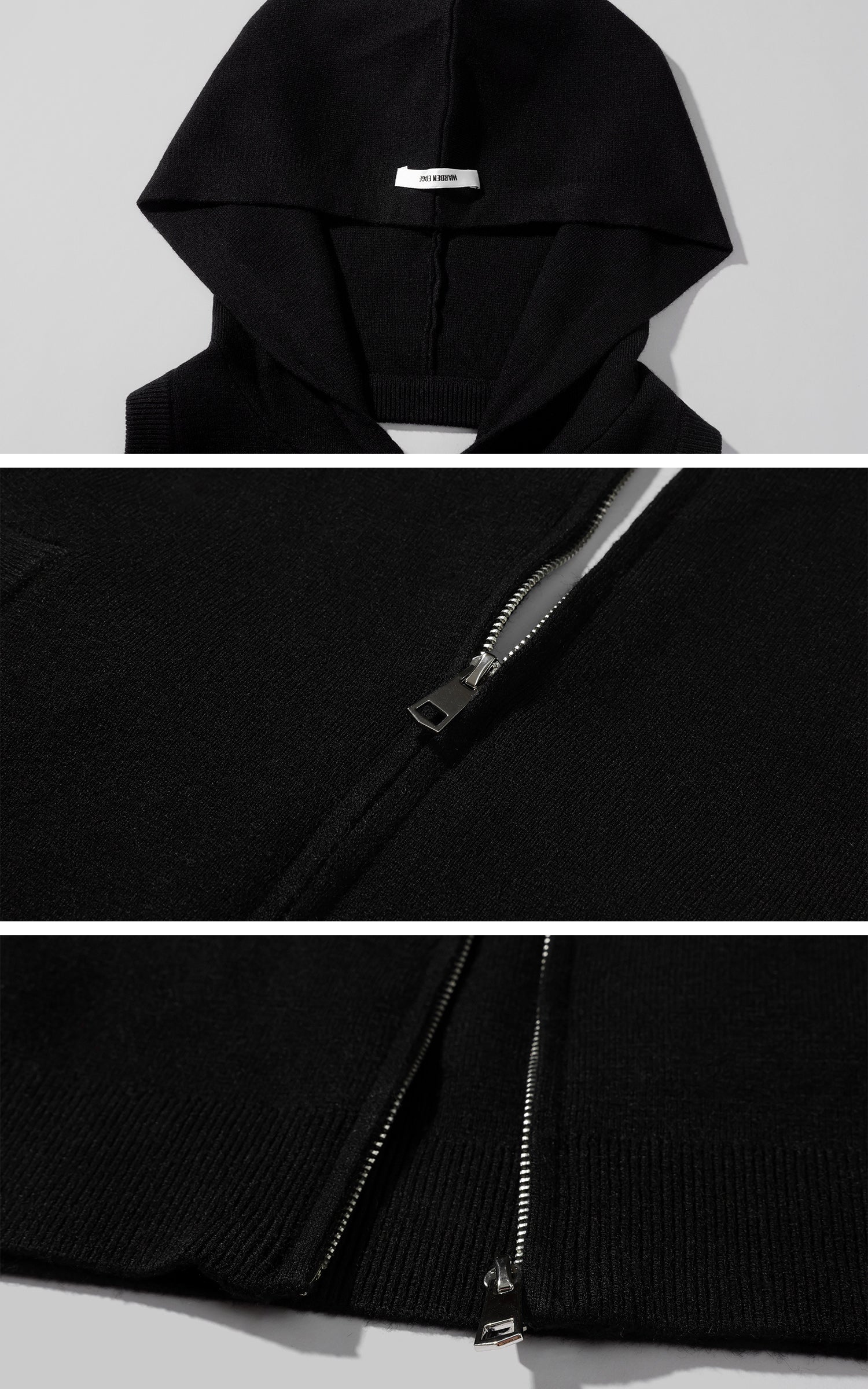 WARDEN EDGE Knit Zip Hooded Vest