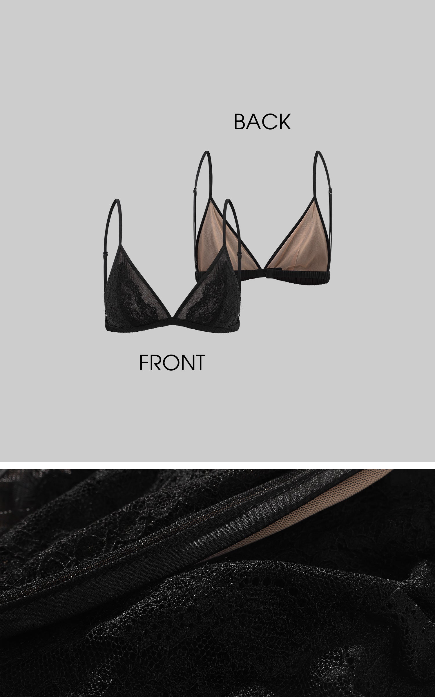 ROVENTE Layered Lace Bralette and Deep V Draped Graphic Tee Two-Piece Set