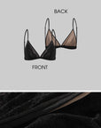ROVENTE Layered Lace Bralette and Deep V Draped Graphic Tee Two-Piece Set