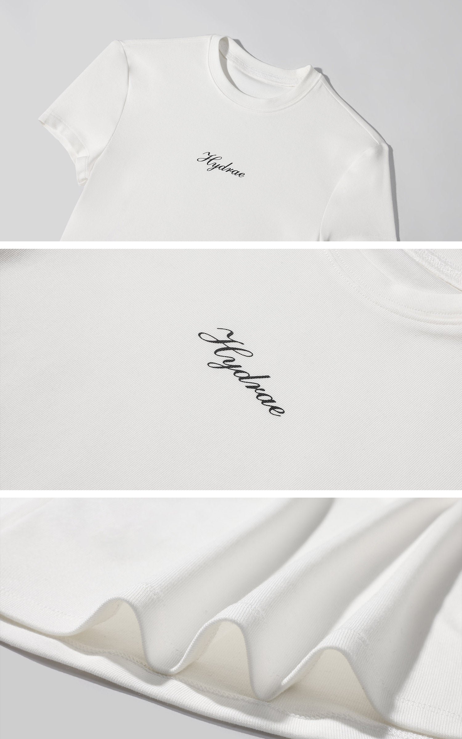 Hydrae Fitted Crop Tee &amp; Tie-Waist Mini Skirt Set