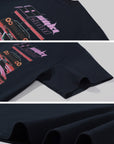 0122stepll スキ2000オーバーサイズグラフィックTシャツ