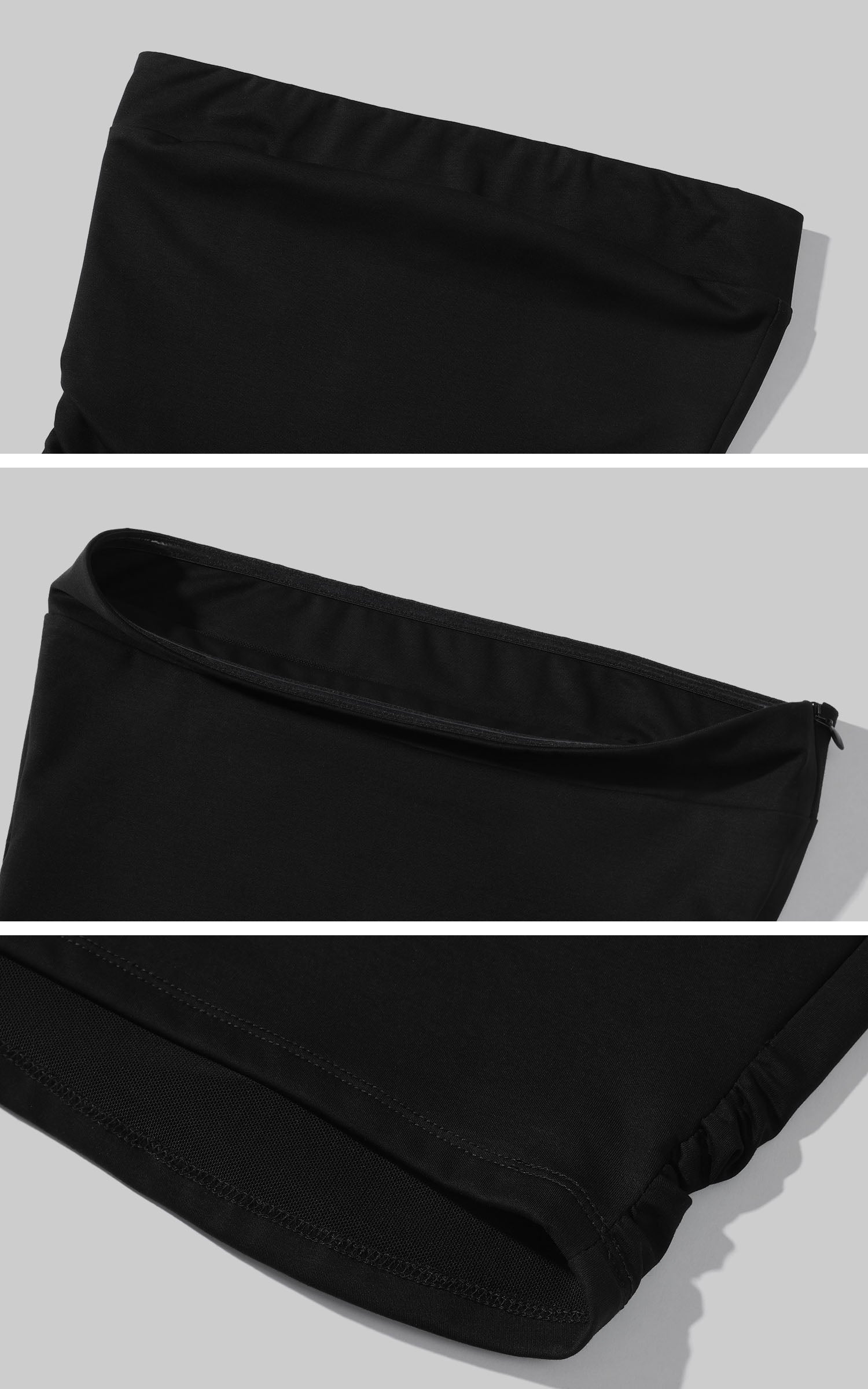 WARDEN EDGE Minimal Strapless Tube Top