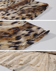 0122stepll Wild Instinct Leopard Ruffle Midi Skirt
