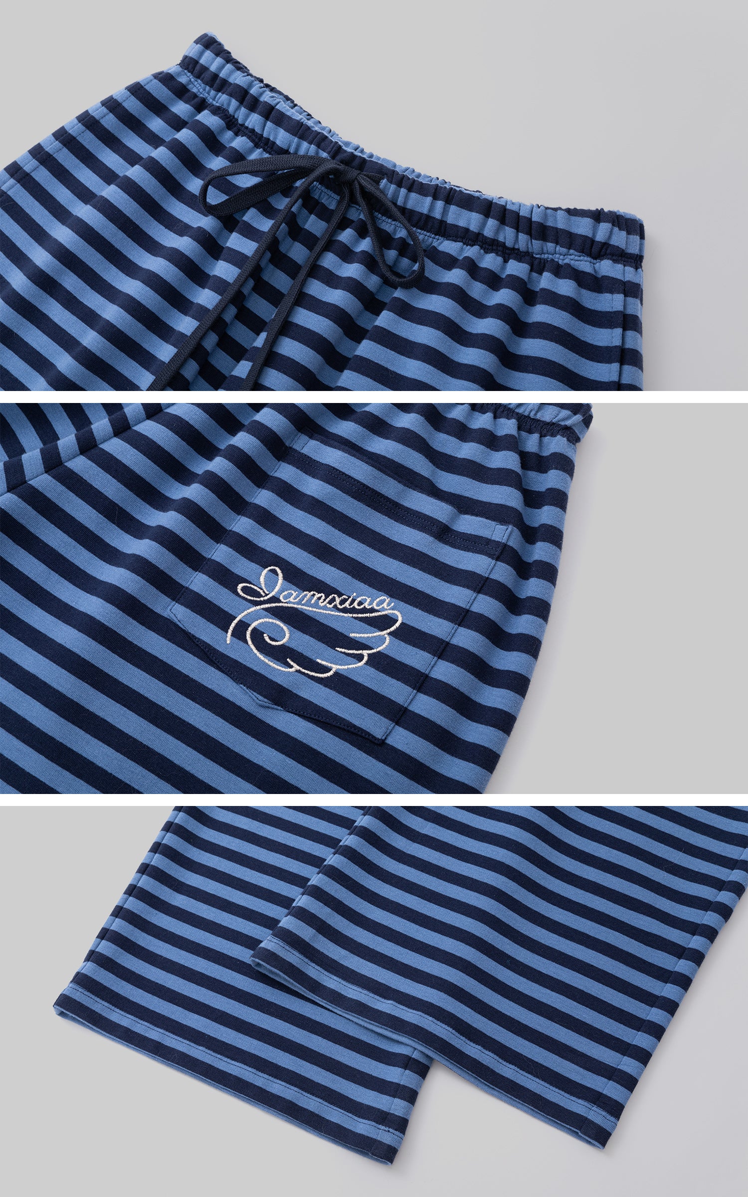 IAMXIAA Striped Straight Leg Sweatpants