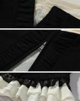 Rase le sol Ruffled Panel Bustier Top - PINKPARKS