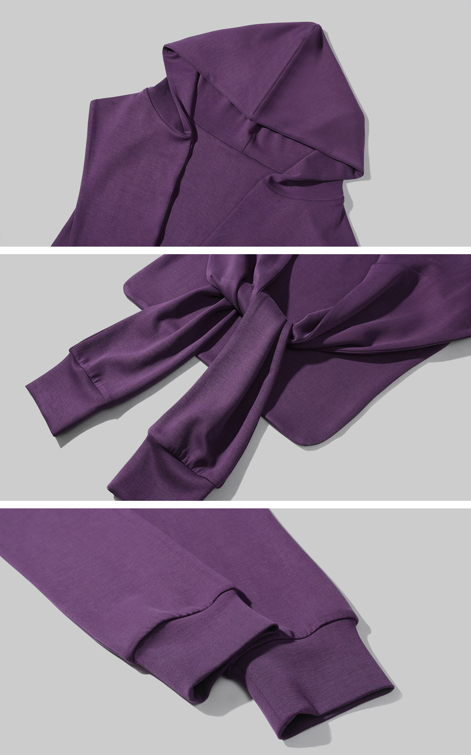 Hydrae Draped Shawl Strapless Top &amp; Wide-Leg Pants Set