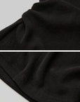 DOINDULGE Structured Knit Top with Contrast Pleated Cuffs