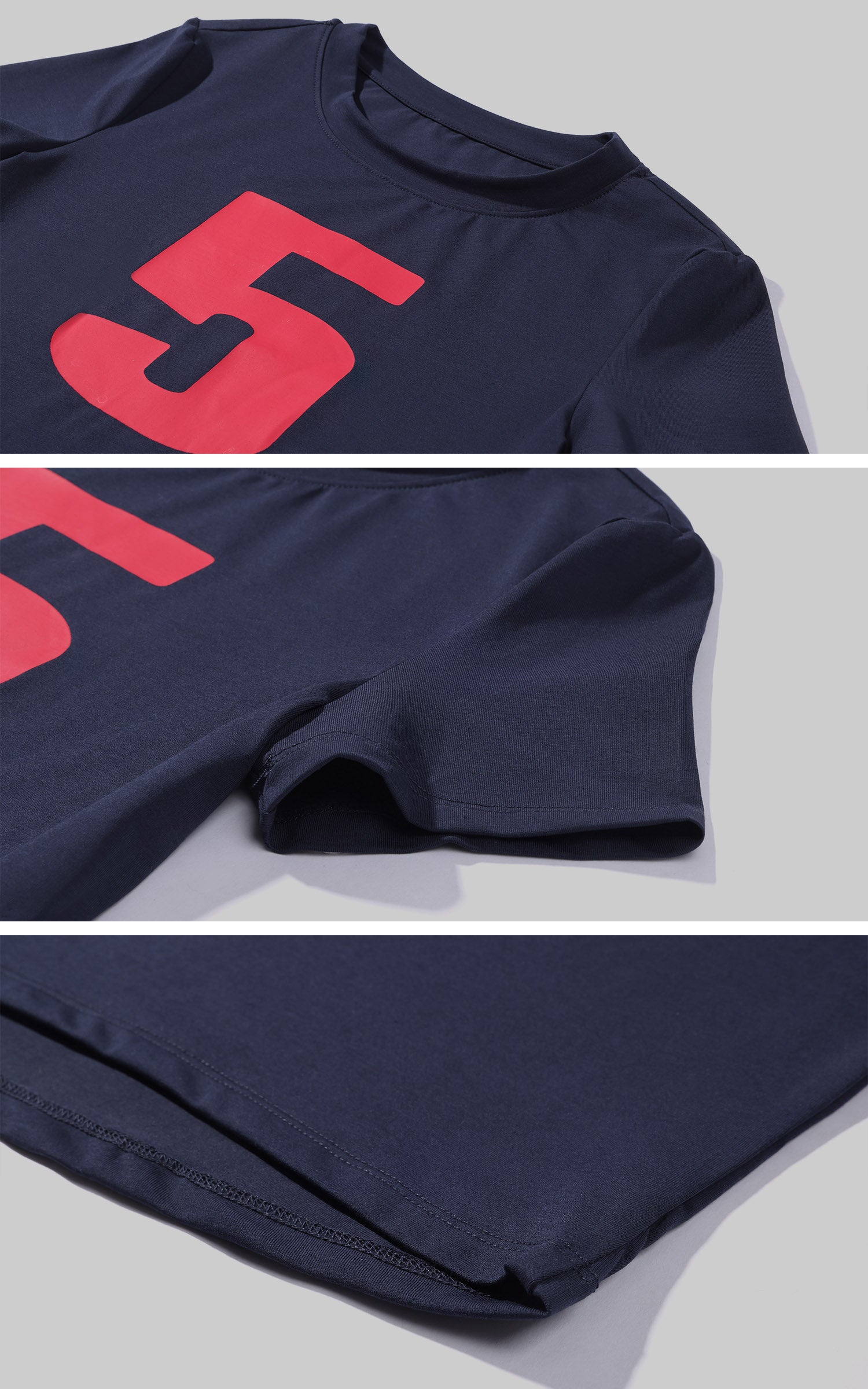 WARDEN EDGE グラフィック「5」クロップドTシャツ