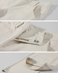 ROVENTE Low-Rise Wide-Leg Cotton Casual Pants
