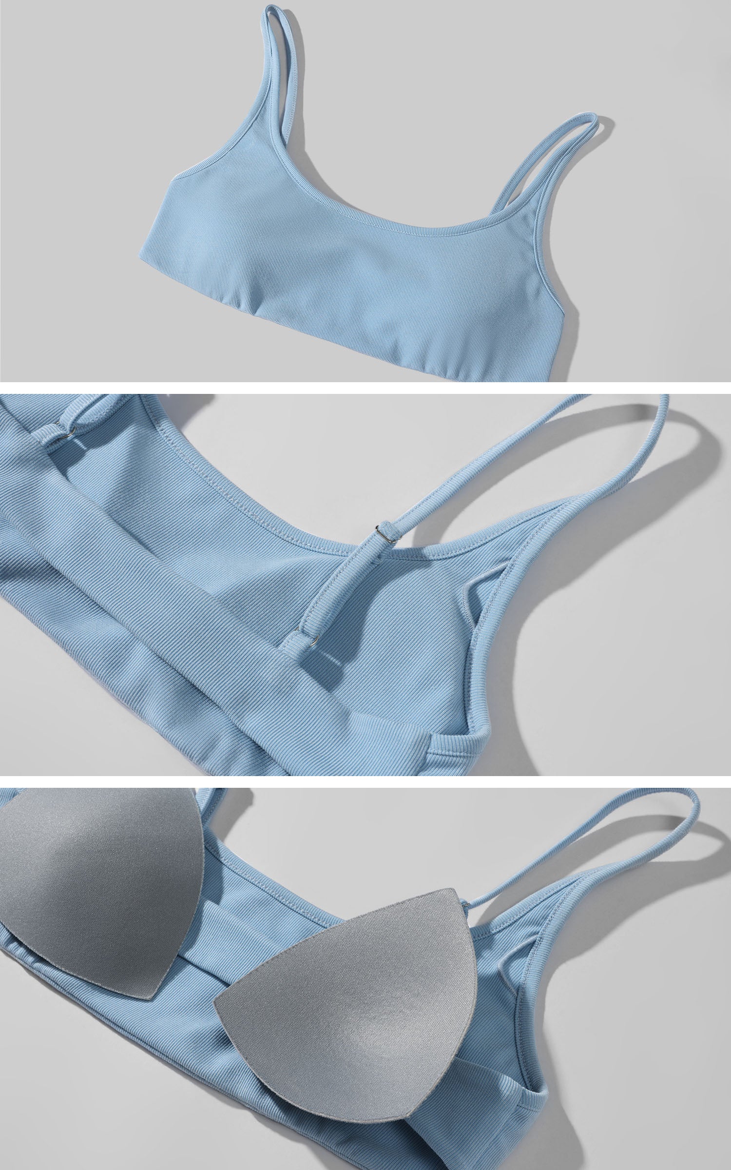 WARDEN EDGE Off-Shoulder Cropped Tee and Ribbed Bra Top Set