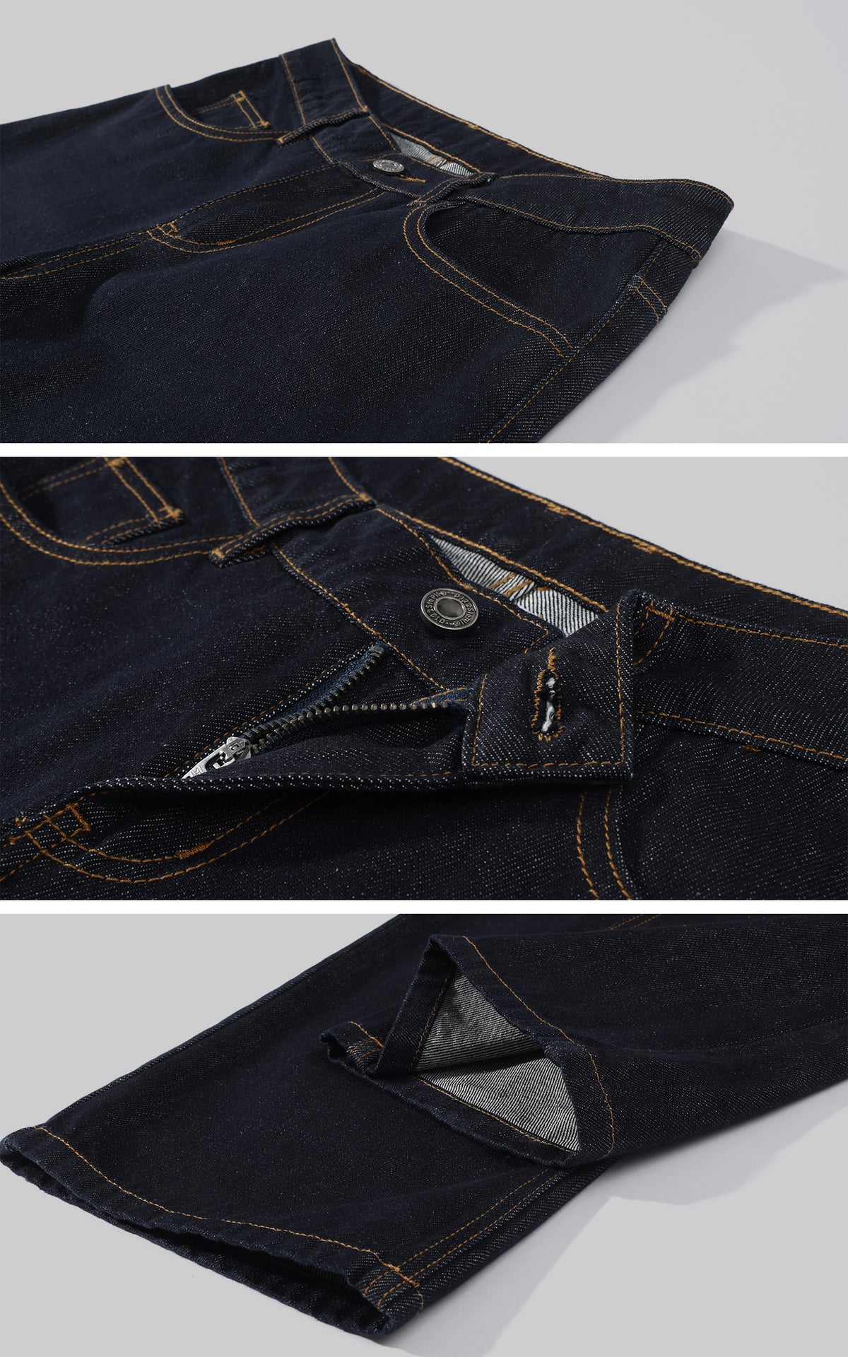 0122stepll Veste en jean sculptée &amp; Ensemble jean droit taille basse