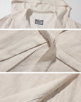 Rase le sol Hooded Long Coat with Adjustable Waist Belt