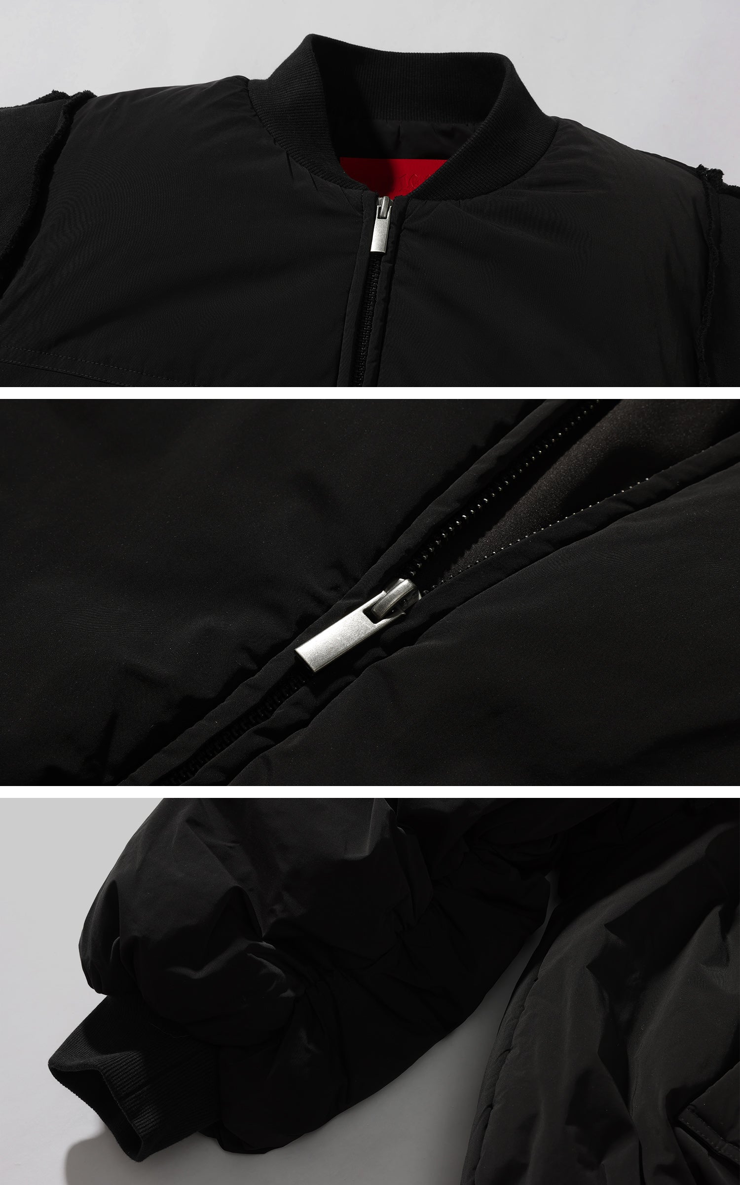 Rase le sol 取り外し可能なリボン付きパデッドジャケット