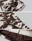 0122stepll Cow Print Mini Skirt