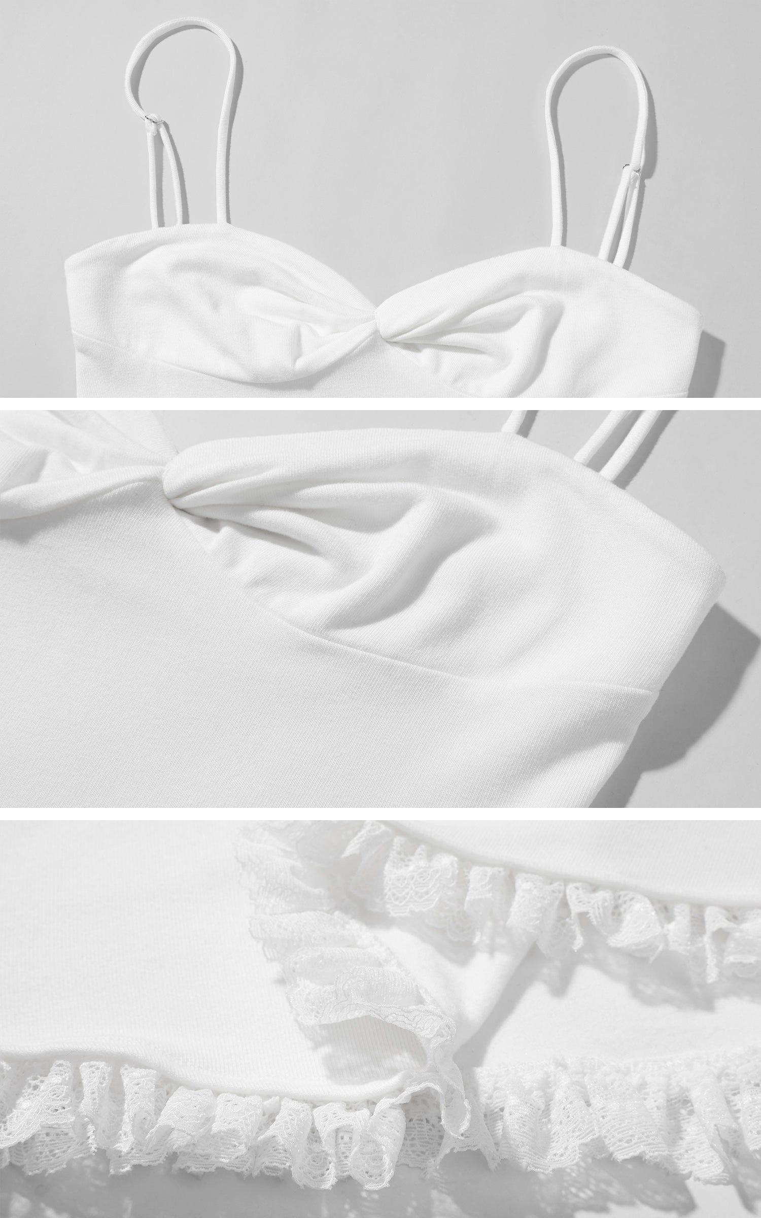 Ensemble 3 pièces : pull ajusté à torsades, short et caraco superposé orné de dentelle