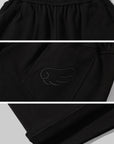Rase le sol Bunny Ear Hoodie and Wide-Leg Sweatpants Set