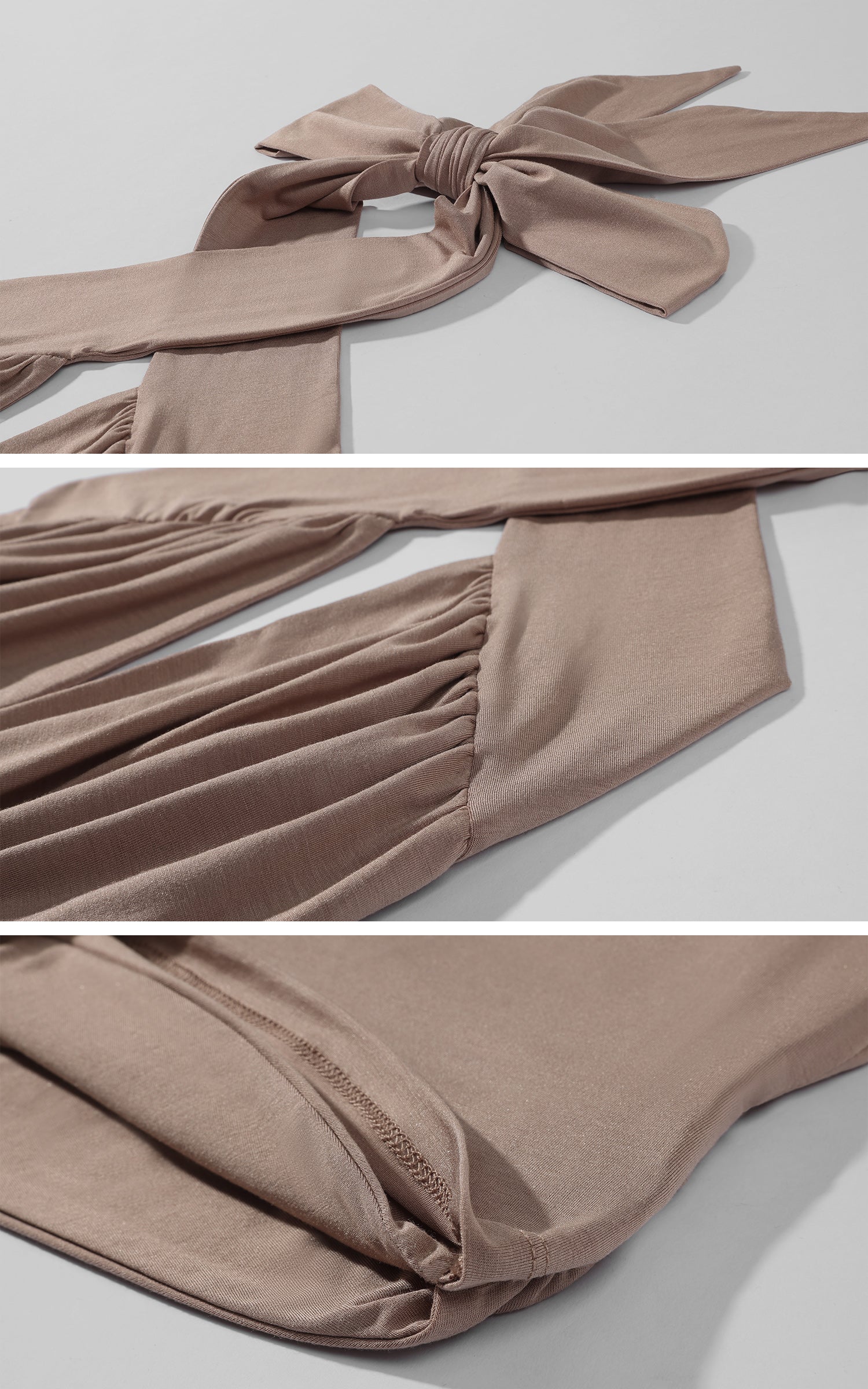 ROVENTE Cross-Neck Draped Halter Top