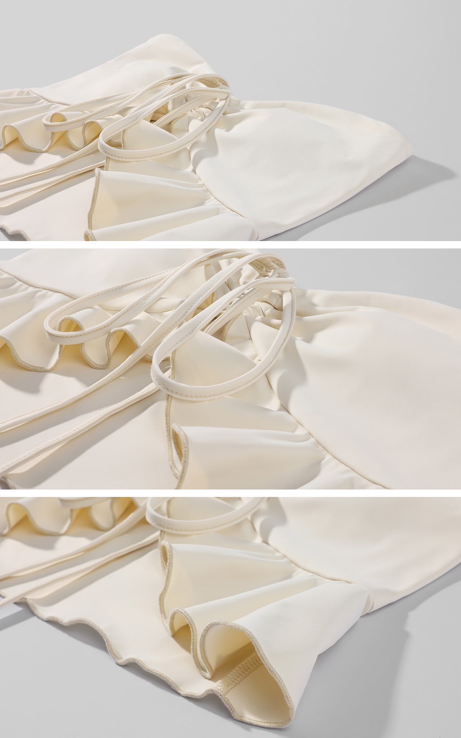 Rase Le Sol Echoes of the Tide Ruffle Three-Piece Swim Set