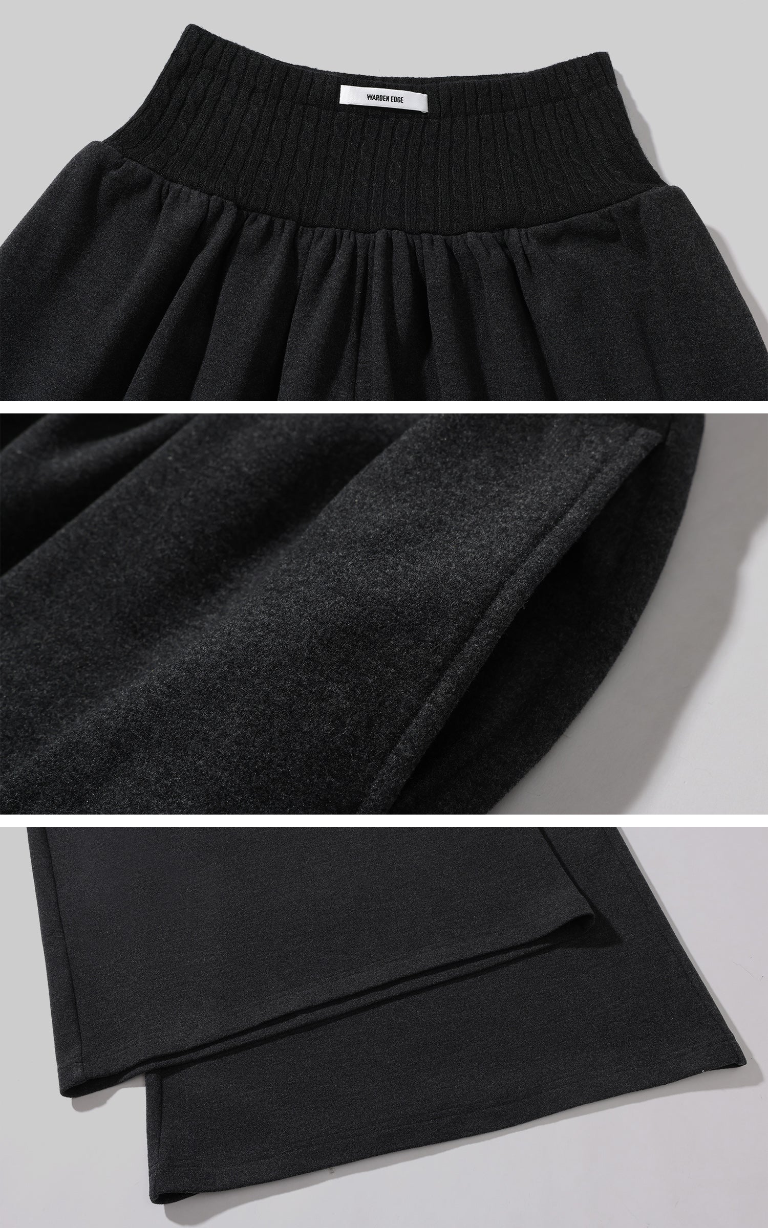 WARDEN EDGE ポケットとメタルアイレットディテール付きスリムフィットフード付きロングスリーブトップ