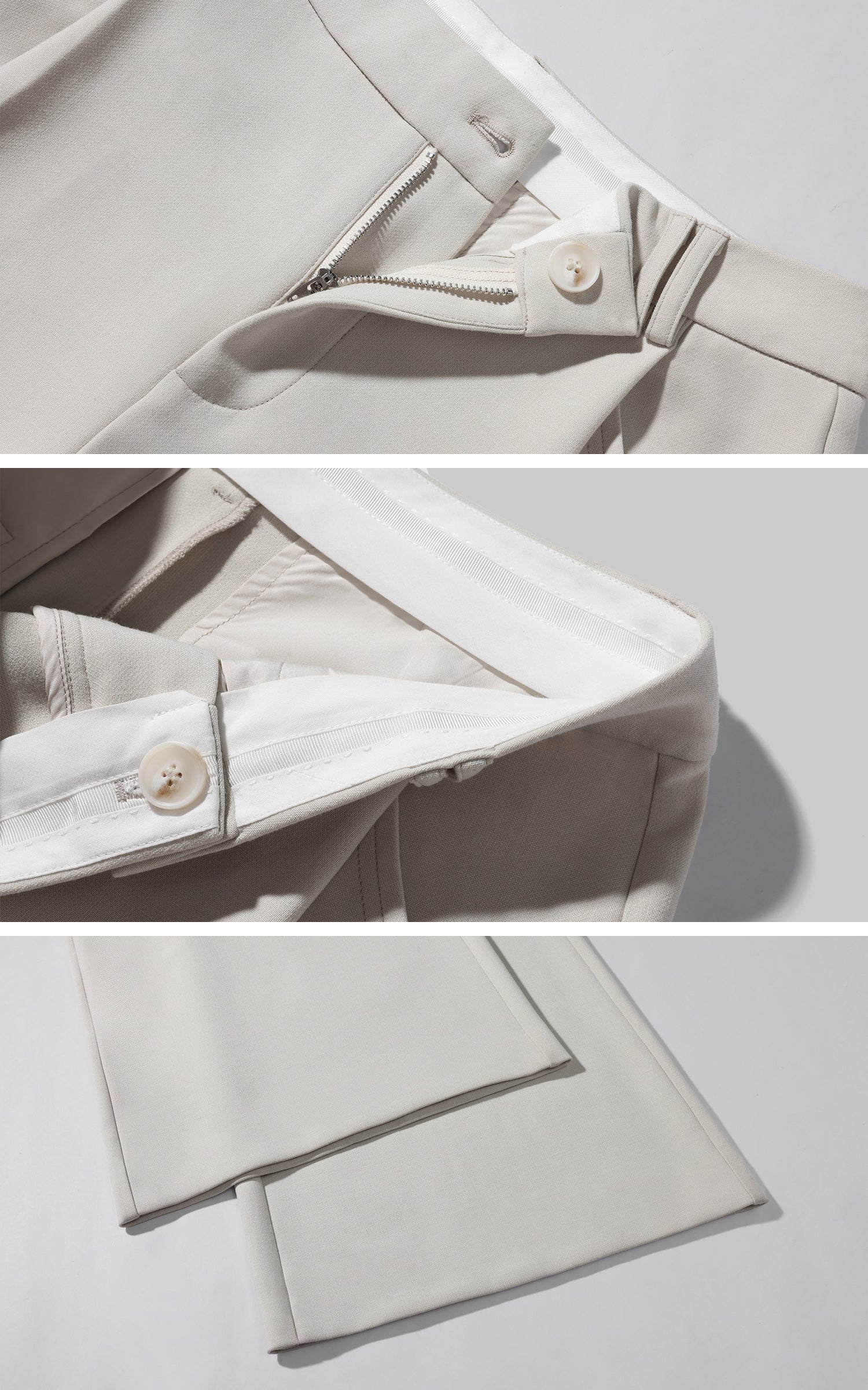 ROVENTE 구조적인 더블브레스트 블레이저와 와이드핏 테일러드 팬츠 세트