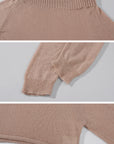 Hydrae Sheer Off-Shoulder Slouchy Knit Sweater