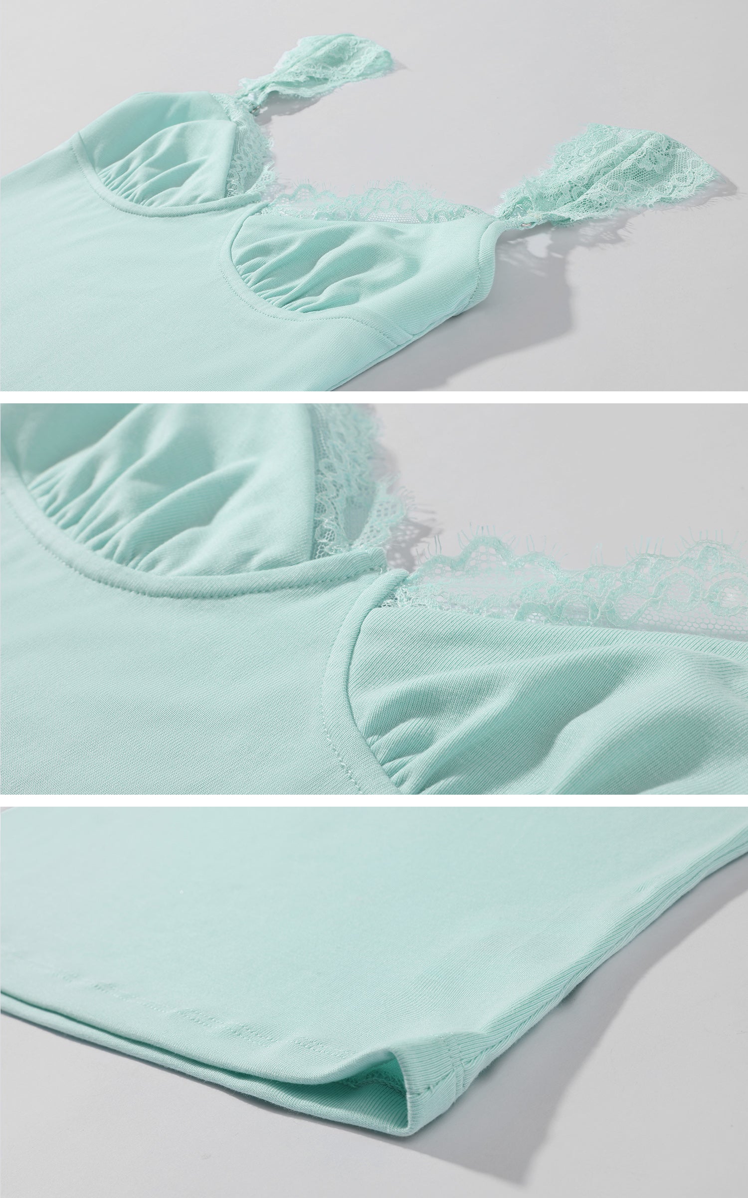 ROVENTE Lace Trim Sculpting Camisole Top