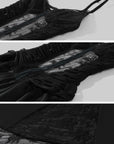 Rase le sol Sheer Lace Paneled Slip Maxi Dress