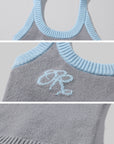 Rase le sol Two-Tone Ribbed Knit Tank Top