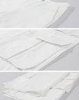 ROVENTE Low-Rise Wide Leg Cargo Pants