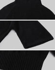 ROVENTE Cable-Knit Wool Turtleneck Relaxed Wide-Sleeve Sweater