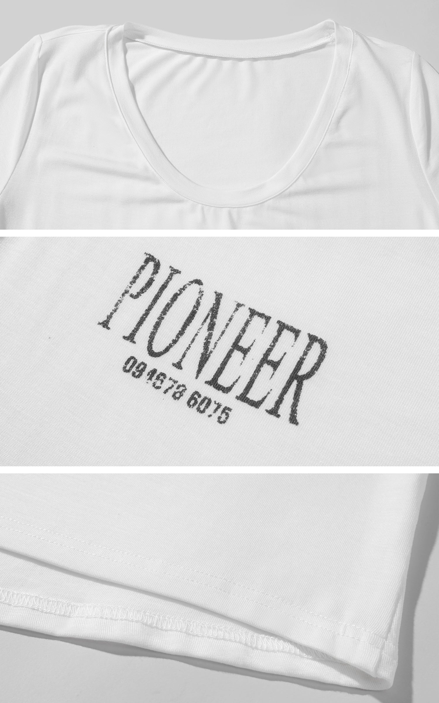 WARDEN EDGE Scoop Neck Graphic Tee Slim Fit - PINKPARKS